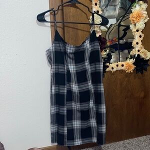 Black and White Plaid Dress Forever21